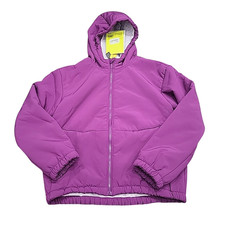 All In Motion Girls Plush Softshell Jacket X-Large Size 14 Purple Hooded