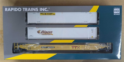 #ad Rapido HO Scale New 53#x27; Husky Stack Well Container Car TTX #645426 401063 $75.66