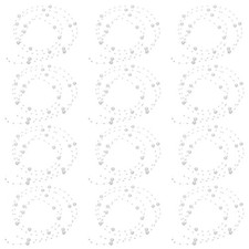 12 Pcs 4 Feet Artificial Pearl String Beads Chain for Decoration, White