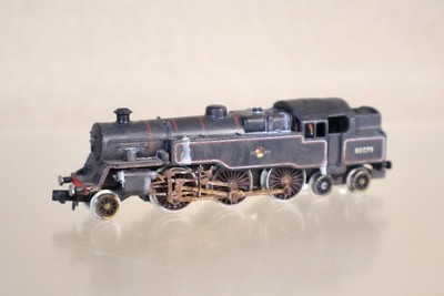 GRAHAM FARISH 1656 WEATHERED BR 2-6-4 CLASS 4MT TANK LOCOMOTIVE