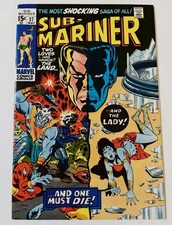 Sub-Mariner #37 Death Of Lady Dorma 1971 Bronze Age Marvel Comics Namor