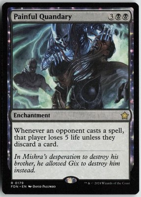 Painful Quandary 179 Rare Foundations Magic: The Gathering Near Mint