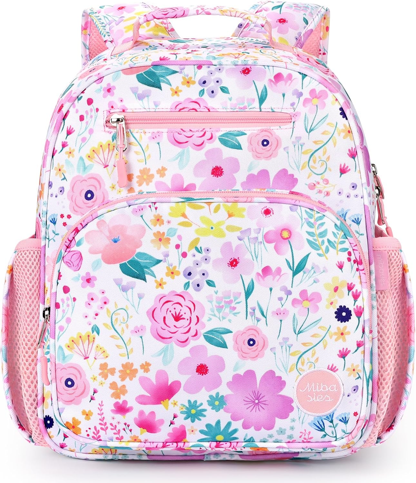 CURLYOOT Kids Backpack For Girls - Cartoon Print, 17.5x13.6x6.1 Inches, Polyester, School & Travel Bag