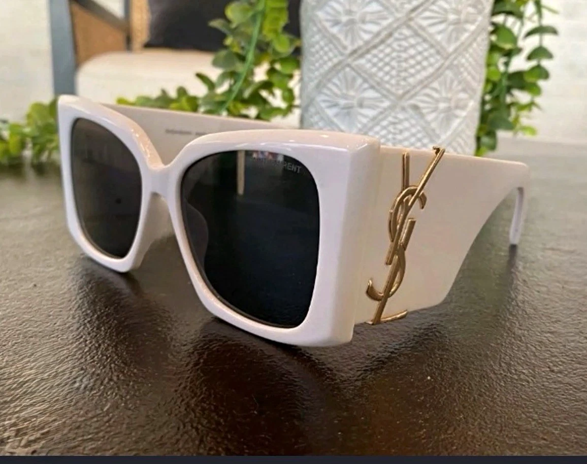 Saint Laurent White Sunglasses for Men for sale | eBay