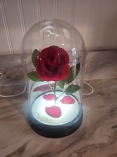  Disney Beauty and the Beast Enchanted Rose Light 9in Tall