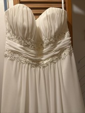 David's Bridal Ivory Wedding Dress Size 12