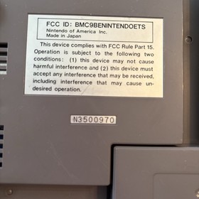 Nintendo NES GAME CONSOLE 1985    No Games