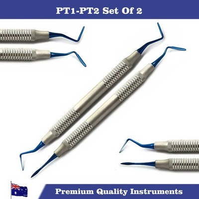 Set Of 2 Dental Periotome PT1-PT2 Atraumatic Tooth Extraction Implant Surgery CE