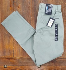 NWT-DNKY Bedford Straight Stretchy Trouser Pant Agave Green-Size: 30x32