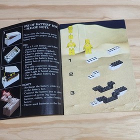 1985 Lego Light & Sound 6780 XT Starship Space Ship Legoland Manual Booklet Only