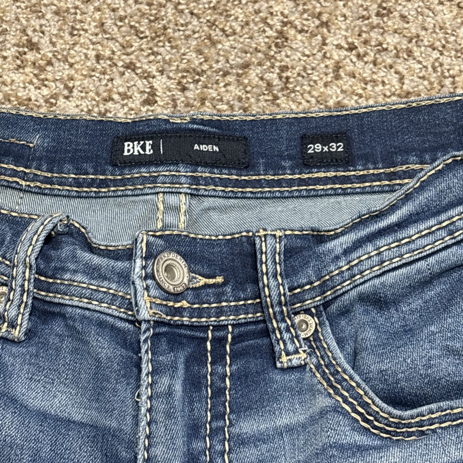 BKE Aiden Denim Jeans Mens 29x32 Fits 29 X 30 Straight Leg - View 5