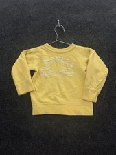 1950s Bermuda Toddler Sweatshirt Yellow Flocked USA Incredibly Rare
