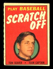 1970 TOPPS PLAY BASEBALL SCRATCH OFF Tom Seaver HOF EX-NM UNSCRATCHED N Y Mets