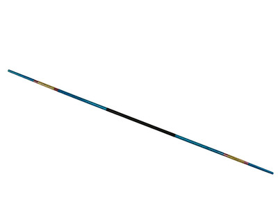 Martial Arts 2-Piece Bo Staff, 58 inch, Glitter Teal w/ Glitter Gold & Rose Gold