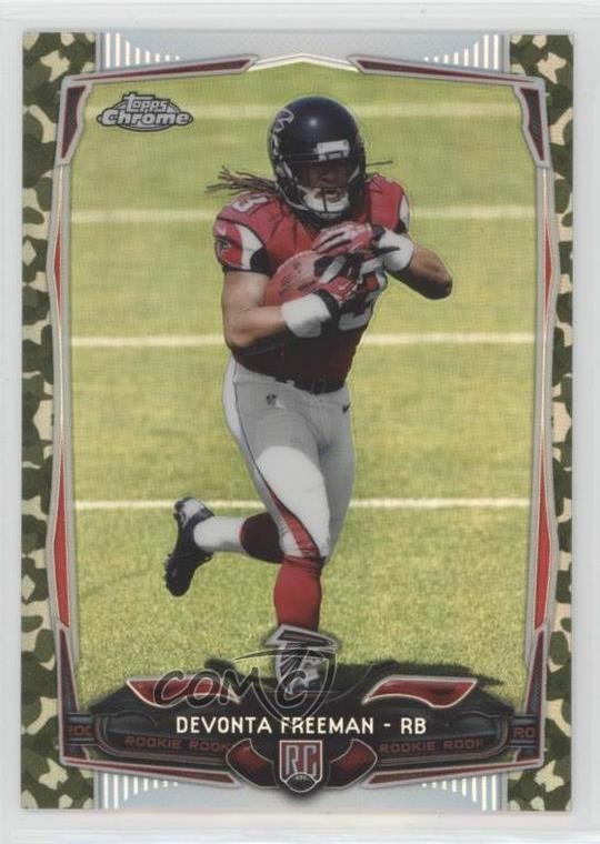 2014 Topps Chrome STS Camo Refractor 64/499 Devonta Freeman #216 Rookie RC 0u7