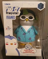 PUDGY PENGUINS Figures-  Fish 11cm Figure vinyl - Brand New Boxed - With CODE