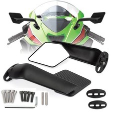 Large Motorcycle Mirrors Adjustable Rearview Stealth Mirrors for Ninja 650