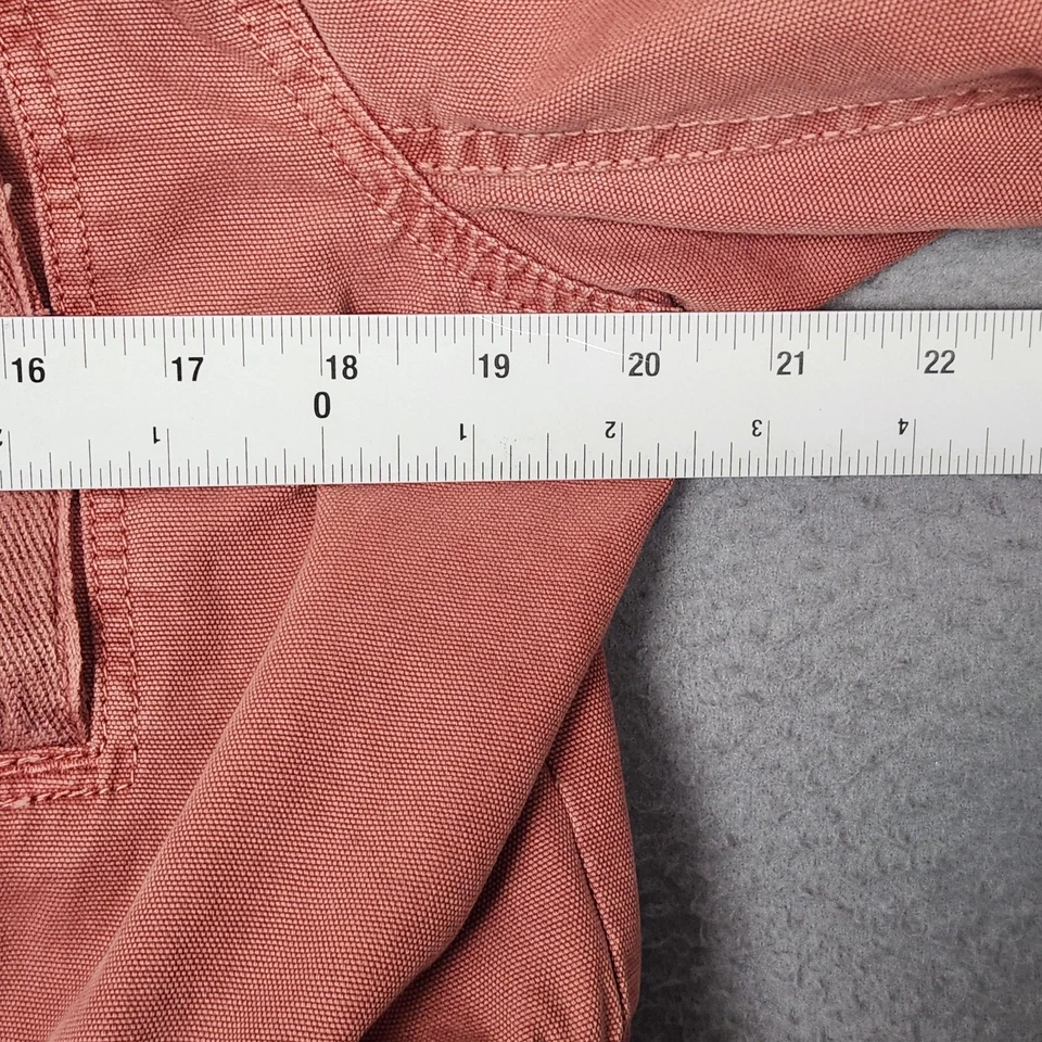 Chaqueta American Eagle Mujer Mediana Rosa Imitación Piel Capucha Parka Algodón Abrigo Cremallera Foto 3 de 4