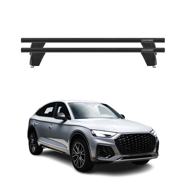 Menabo DachträGer GrundtäGer FüR Audi Q5 Sportback 2021-2025 75Kg Alu Schwarz 2X-image