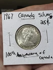 1967 Canada Silver .800 100Th Anniversary Of Canada Collectors Choice Strong AU.