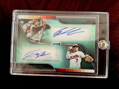 2025 Topps Stadium Club Dual Auto Gunnar Henderson and Jackson Holliday 12/25