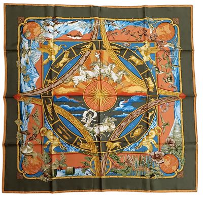 エルメス カレ90「RYTHMES DU MONDE」 Hermes 
