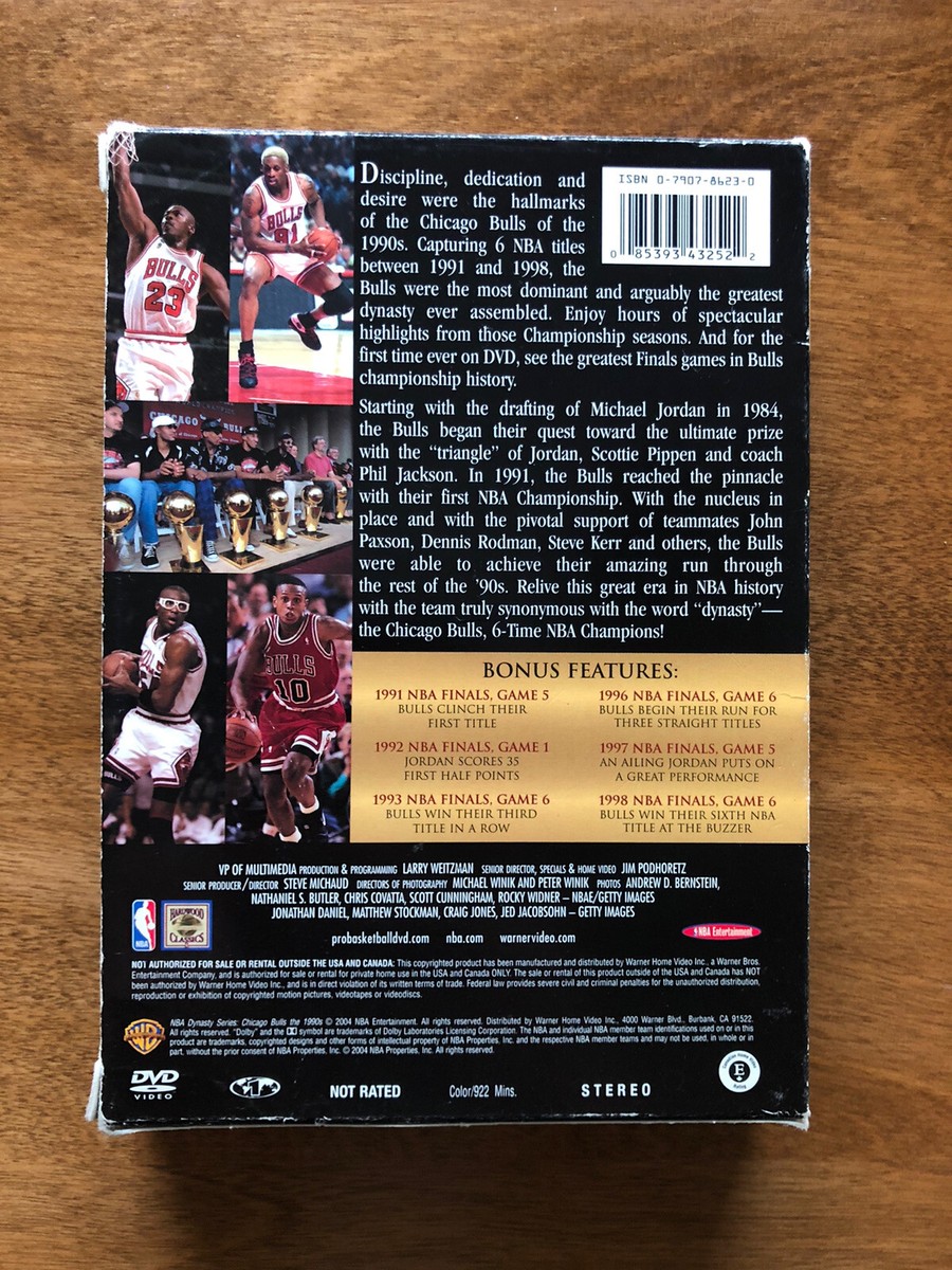 NBA Dynasty Series - Chicago Bulls: The 1990s (DVD, 2004, 4-Disc
