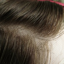 Toupee for Men Full French Lace Human Hair Replacement System Hairpieces 6