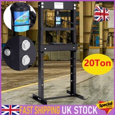 20 Ton Workshop Shop Floor Hydraulic Bench Press Benchtop H-Frame Press Steel UK