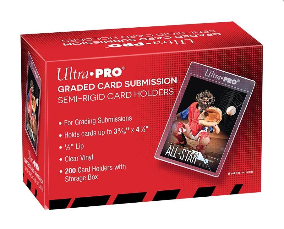 (200) Ultra-Pro Graded Card Submission Semi Rigid Holders Large Size For Grading (200) Ultra-Pro Graded Card Submission Semi Rigid Holders Large Size For Grading
