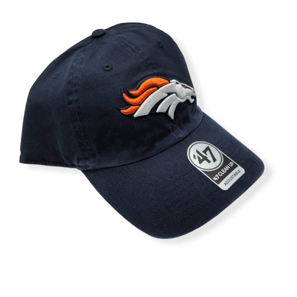 '47 Denver Broncos Limpieza Azul Marino Correa Ajustable Sombrero Papá Gorra Foto 3 de 4