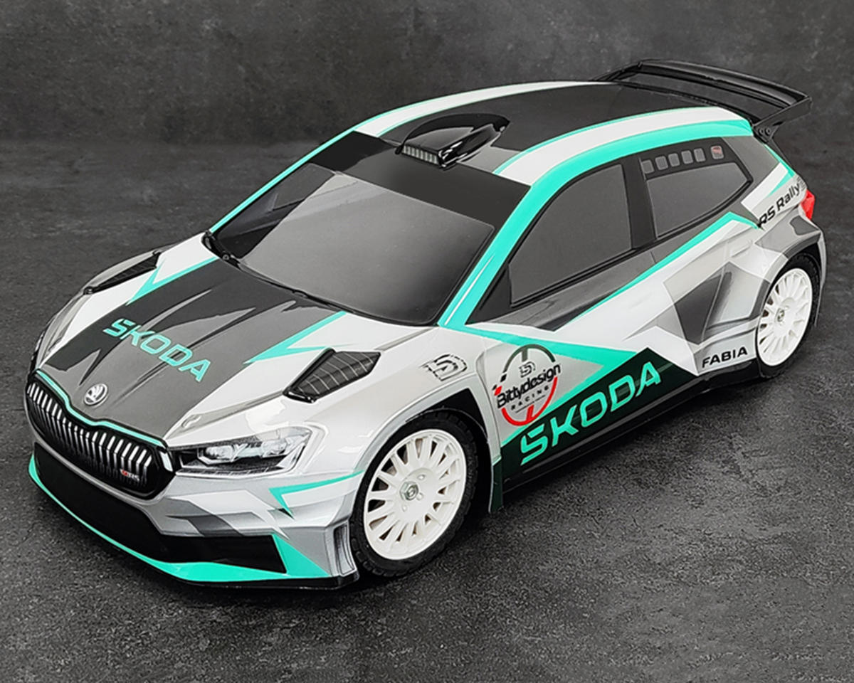SKODA Fabia RS Rally2 1/10 ボディ Bittydesign SKODA Fabia RS Rally2 1/10 Rally Body (Clear