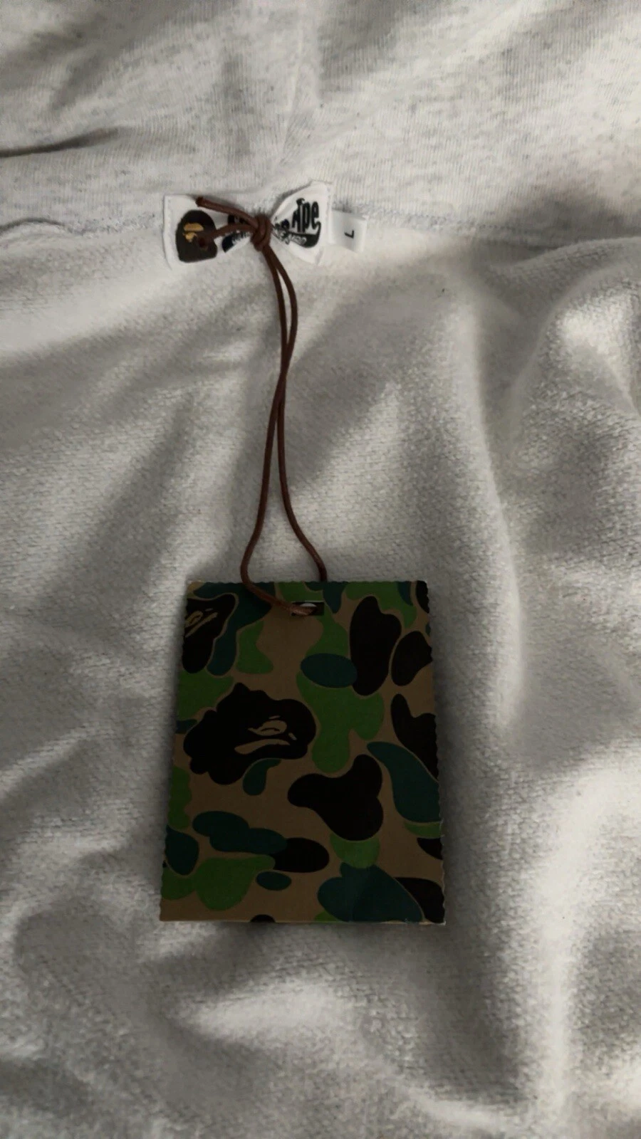 A BATHING APE (BAPE) Scimmia da bagno Bape full zip grigio raro