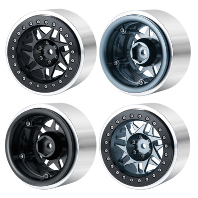 2.9 inch Aluminum Beadlock Wheel Rims for 1/6 RC Crawler Axial SCX6 AXI05000