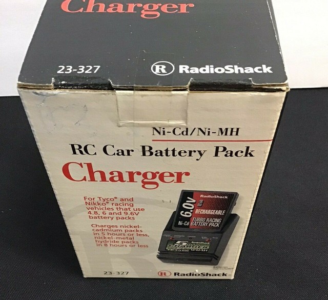 RC Car Battery Pak Charger RadioShack 23327 Nicd/nimh Tyco Nikko 4.8v