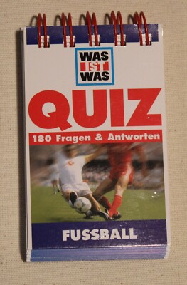 Spiel Mitbringsel Block Fussball-Quiz - Was ist Was - 180 Fragen und Antworten