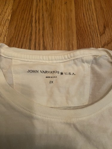 John Varvatos David Bowie 1978 World tour T Shirt XXL RARE - Picture 3 of 3