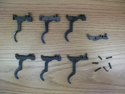 Lot Of 7 Antique / Vintage Rifle Triggers - Mauser, Springfield, Enfield And ???