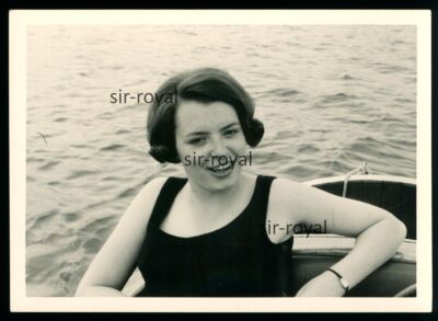 1966 - Hübsche Frau mit Sommersprossen hat süßes Lächeln - 1960er - Foto 11x8cm