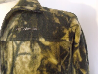 columbia camo fleece zip up