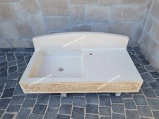 LAVANDINO LAVABO PILOZZO VASCA PER CUCINA DA ESTERNO GIARDINO IN CEMENTO 84X44 C
