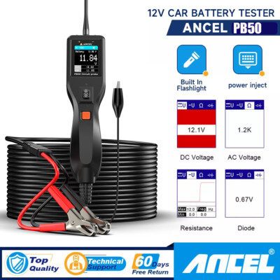 Ancel PB50 Car Circuit Tester Probe 12V 24V Electrical System Daignostic Tool