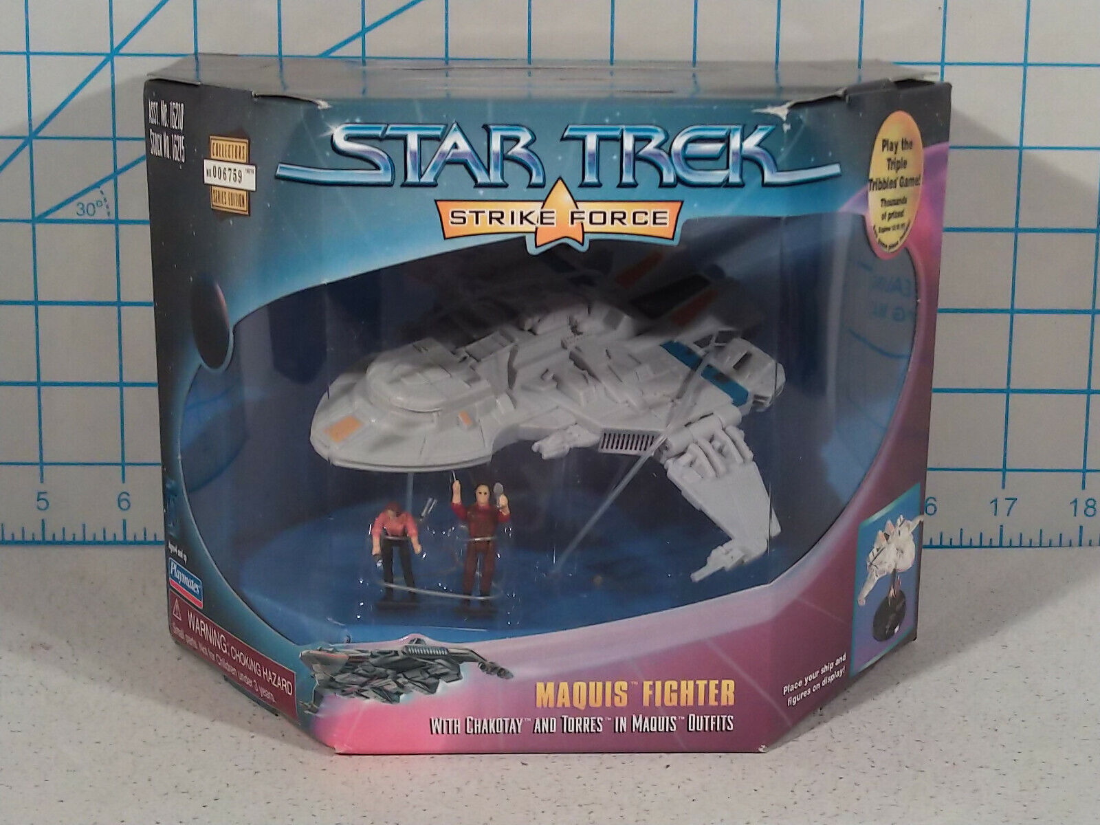 Star Trek Strike Force Maquis Fighter With Mini Figures, Playmates 1997