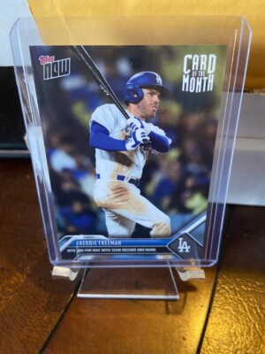 2023 TOPPS NOW FREDDIE FREEMAN TEAM RECORD XBH MARK MAY CARD OF MONTH DODGERS