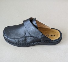 Helix Leder Clogs schwarz 82550-31 Leder Fußbett Markenqualität Pantoletten neu