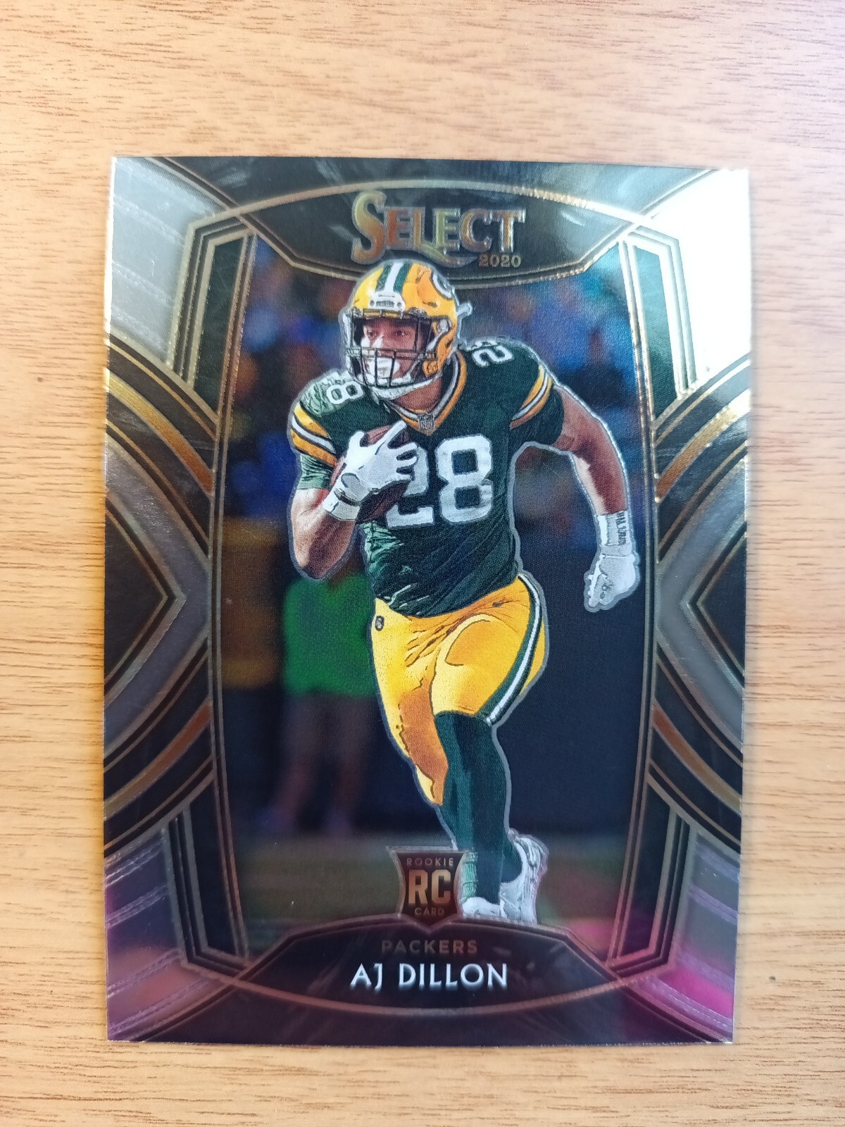AJ DILLON 2020 PANINI SELECT "CLUB LEVEL" ROOKIE FOOTBALL CARD-#265-PACKERS
