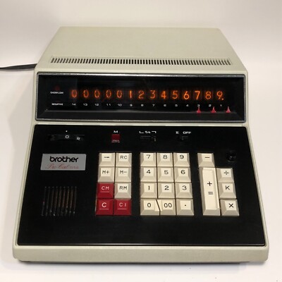 Brother ProCal 514 Calculator Nixie Tube Working Vintage