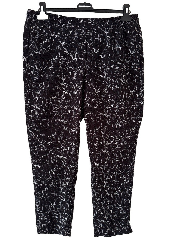H&M Cropped Pants Size 12US 42EUR  (14 AUS) Black/White