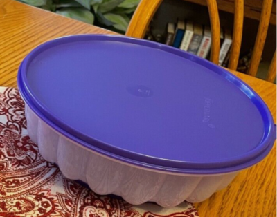 TUPPERWARE CUPS MOLD JELLO JEL RING GELATIN DESSERT Blue