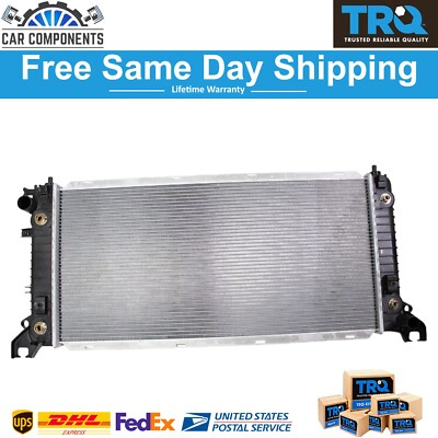 #ad #ad TRQ New Radiator Assembly Plastic Tanks Aluminum Core For 2014 2020 Cadillac $169.35